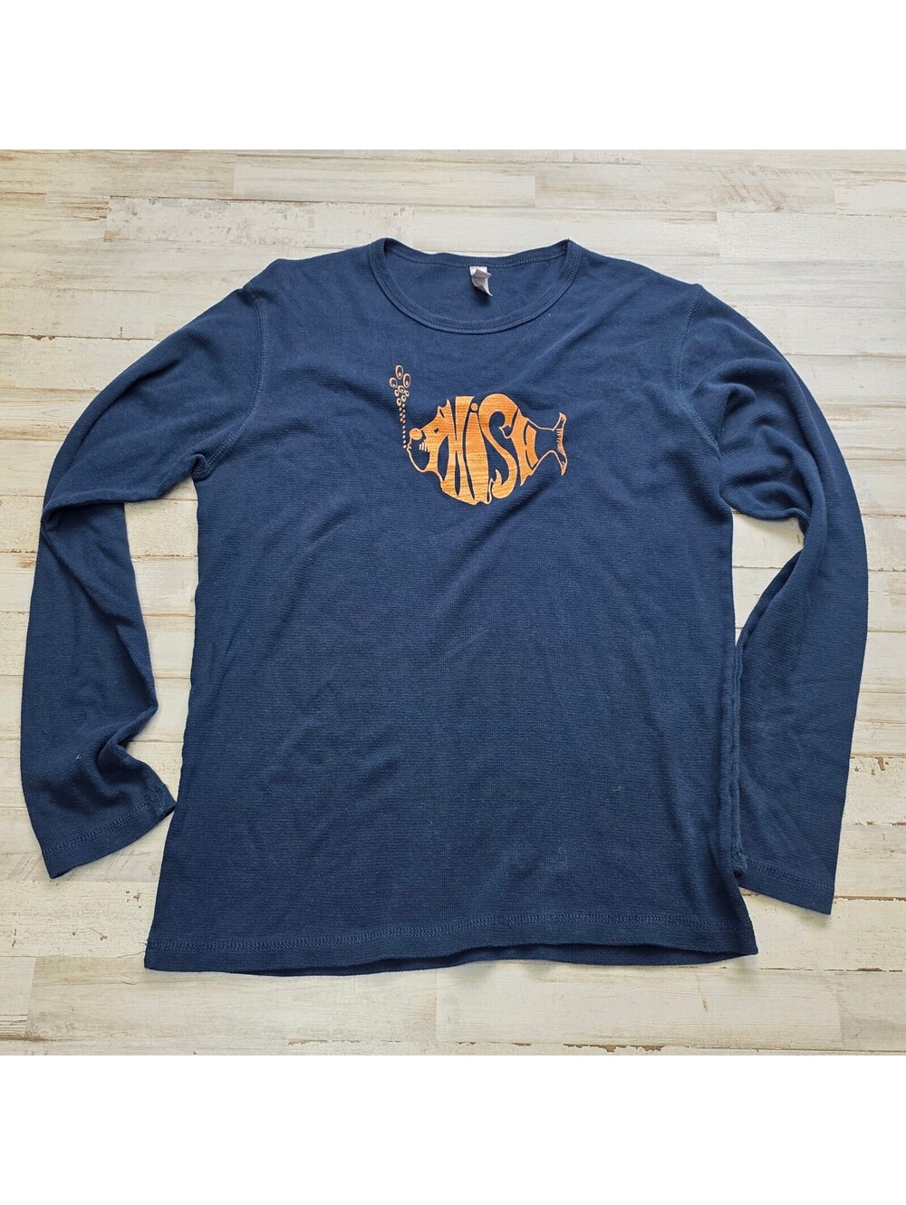 Phish Thermal Shirt Men's M Navy Blue Orange Graphic Long Sleeve Band T-Shirt